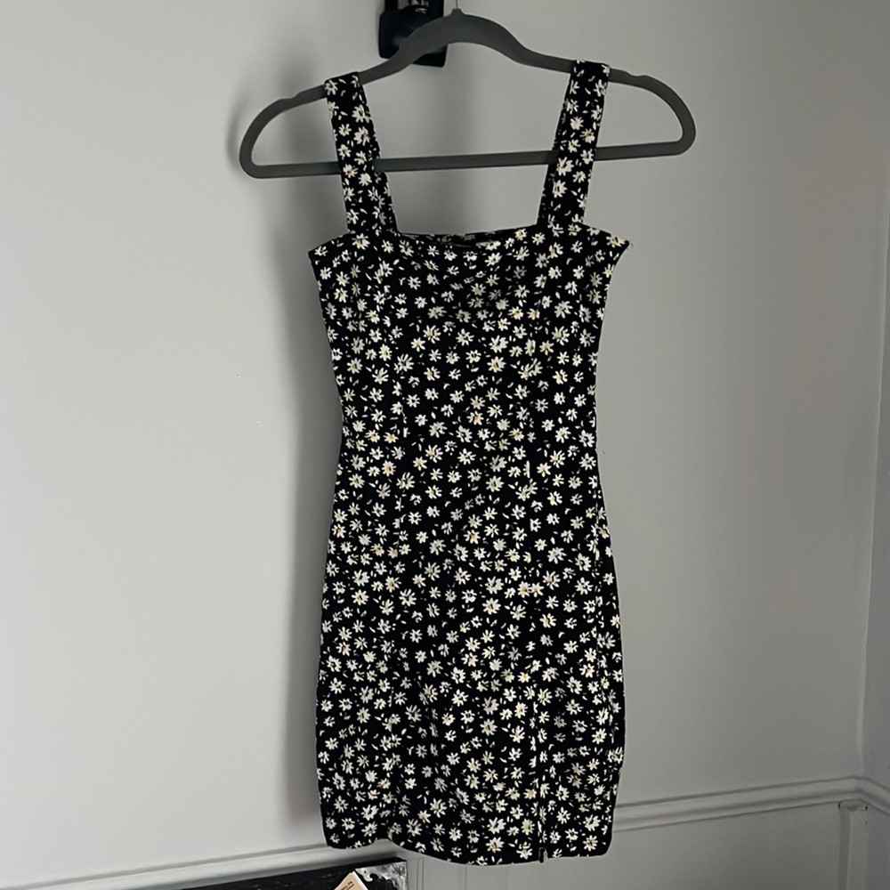 H&M Mini Floral Bodycon Dress Size XS